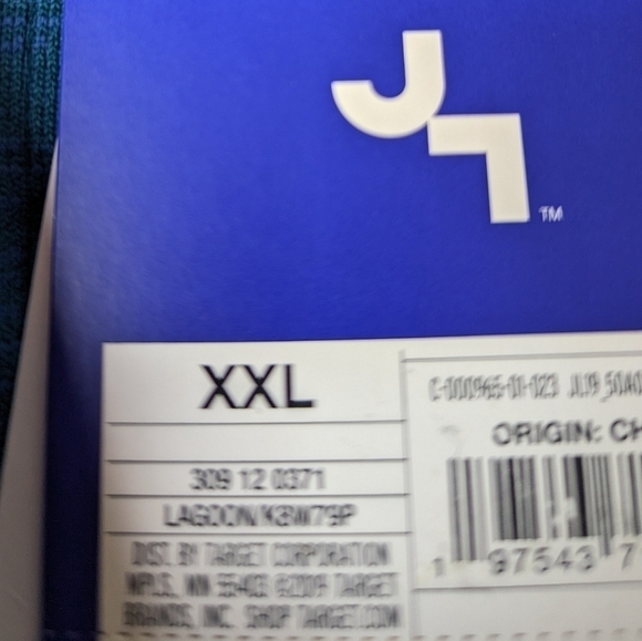 NWT Joy Lab Blue/Teal Long Sleeve Seamless Twist Front Top XXL - Picture 4 of 6